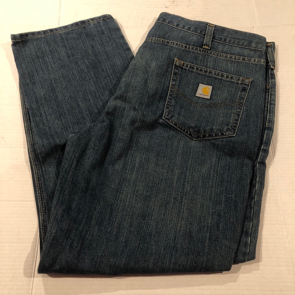 NWOT Carhartt Men’s 44x32 Relaxed Fit Holter Denim Blue Jeans 101483 980